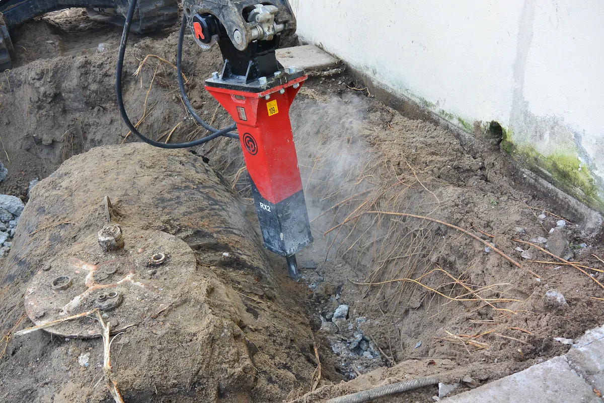 Démolition de dalle béton au BRH à Bordeaux
