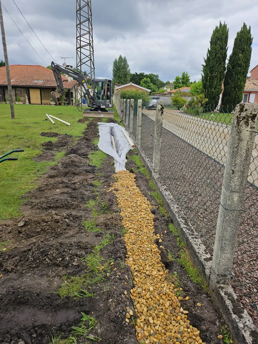 Drainage de terrain et assainissement à Pessac