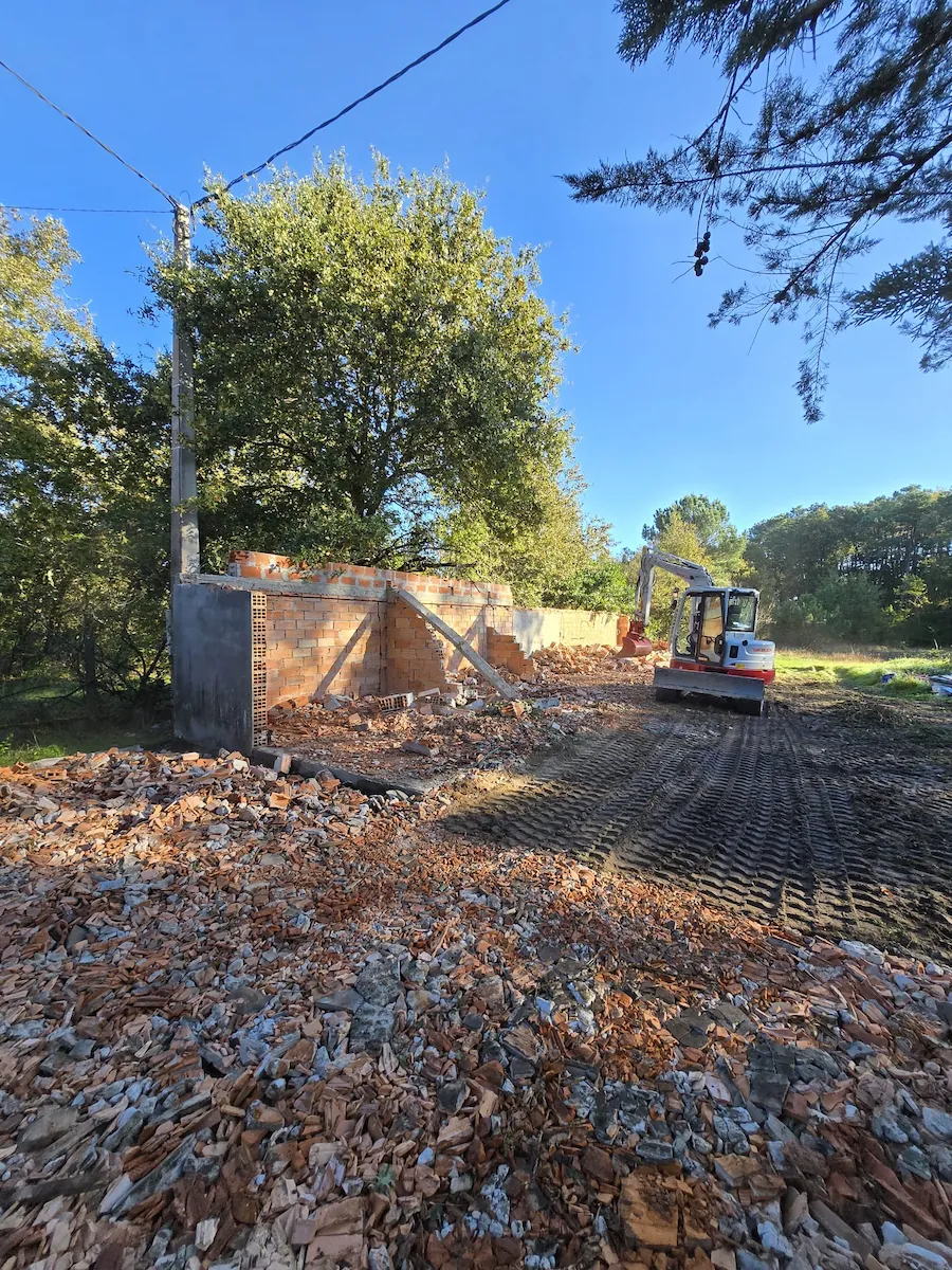 Recyclage de gravats pour accès de chantier en Gironde